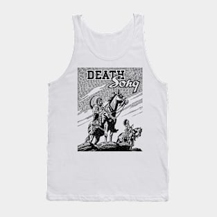 Death Song Native American Horse Buffalo Bill Wild West Western Cowboy Retro Comic Tank Top